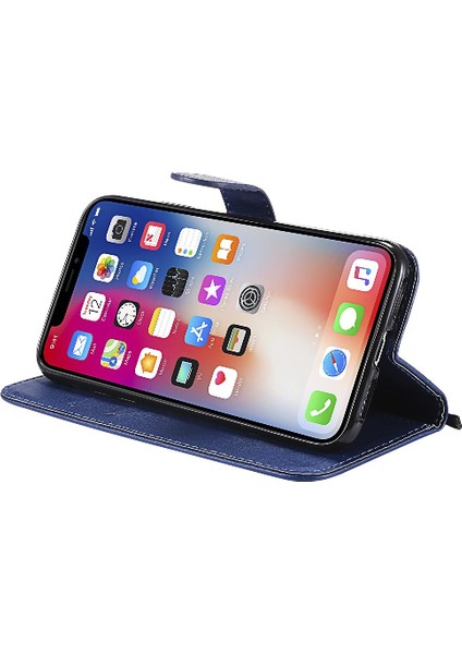Kart Yuvası Klasik Düz Renk Iş Çantası ile iphone X/xs Için Flip Case (Yurt Dışından)