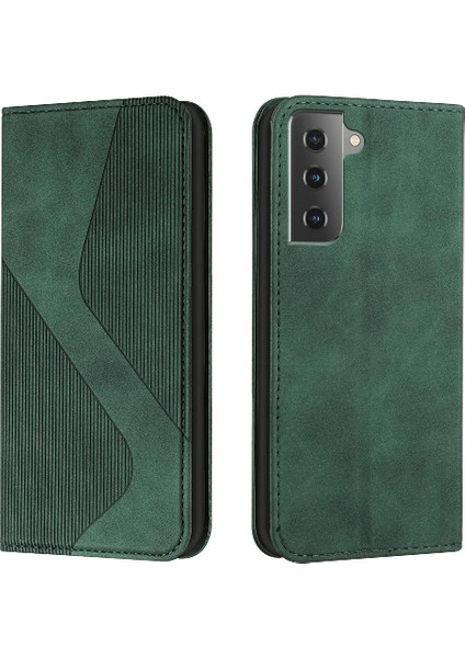 Samsung Galaxy S21 Artı Folio Kapak Kart Yuvaları Tutucu Pu Deri (Yurt Dışından)