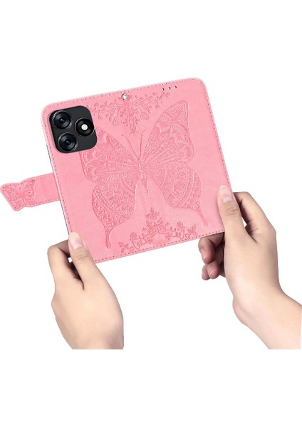 Tecno Spark 10 Kanat Çok Renkli Iş Kelebek Cüzdan Için Kılıf (Yurt Dışından)