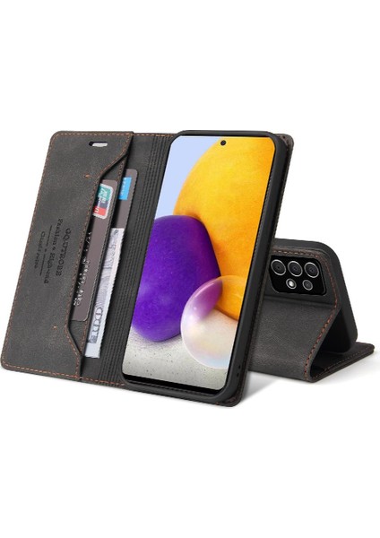 Samsung Galaxy A72 5g Kickstand Premium Deri Premium Deri Kılıf (Yurt Dışından)