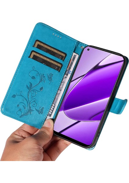 Realme 11 4g Kabartmalı Kelebek El Kayışı Cüzdan Telefon ve (Yurt Dışından) indirimleri
