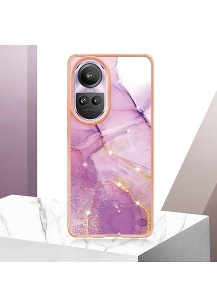 Oppo Oppo 10 Pro 5g Koruma Için Kılıf Mermer Desen Ince Tpu Yumuşak Tampon (Yurt Dışından)