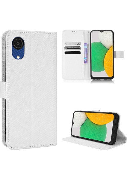 Samsung Galaxy A03 Çekirdek Manyetik Cüzdan Kickstand Kart Tutucu Için Kılıf (Yurt Dışından)