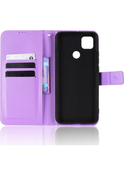 Xiaomi Redmi 9c Kickstand Manyetik Cüzdan Kart Tutucu Kapak Için Kılıf (Yurt Dışından)