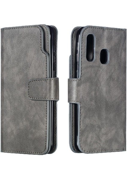 Samsung Galaxy A40 Kickstand Pu Deri 9 Kart Yuvaları Cüzdan (Yurt Dışından) fırsatları