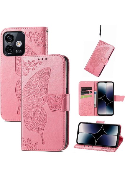 Ulefone Not 16 Pro Çok Renkli Kanat Kelebek Iş Cüzdan Için Kılıf (Yurt Dışından)