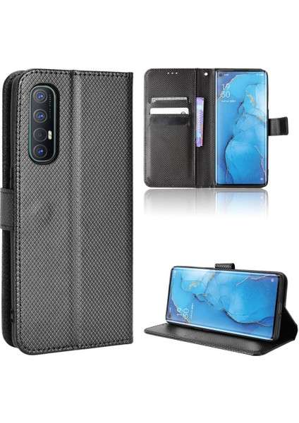 Oppo Oppo 3 Pro Için Kickstand Kapak Manyetik Cüzdan Kart Tutucu (Yurt Dışından)