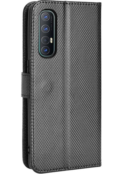 Oppo Oppo 3 Pro Için Kickstand Kapak Manyetik Cüzdan Kart Tutucu (Yurt Dışından)