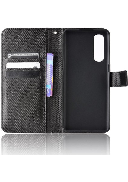 Oppo Oppo 3 Pro Için Kickstand Kapak Manyetik Cüzdan Kart Tutucu (Yurt Dışından)