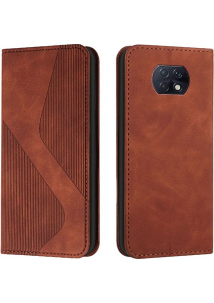 Xiaomi Redmi Not 9t Kart Yuvaları Tutucu Için Kılıf Folio Kapak Pu Deri (Yurt Dışından)