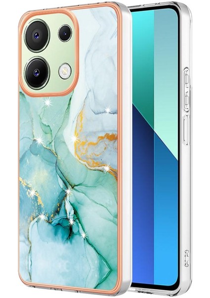 Xiaomi Redmi Için Not 13 4g Mermer Desen Yumuşak Tampon Koruma Tpu (Yurt Dışından)
