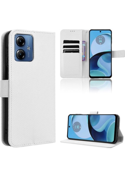 Motorola Moto G14 4g Kart Tutucu Kapak Kickstand Manyetik Cüzdan (Yurt Dışından)
