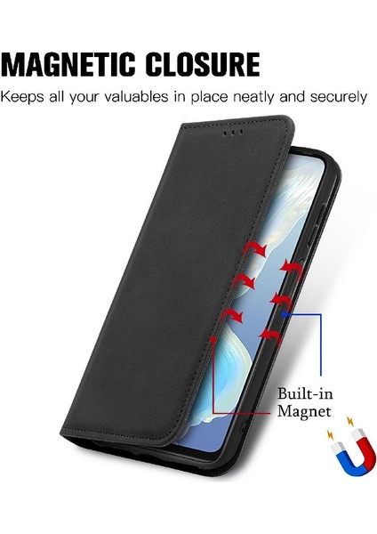 Tecno Camon 18 Deri Kılıf Fermuar Cüzdan Kordon Basit (Yurt Dışından)