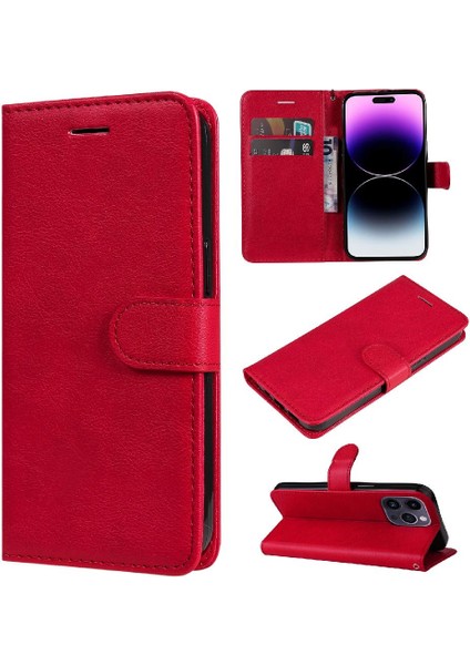 Iphone 15 Için Flip Case Pro Max Iş Cüzdan Telefon Kılıfı Yüksek Kalite (Yurt Dışından)