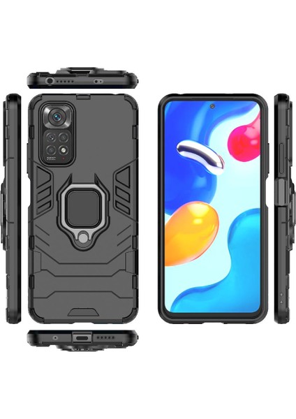 Xiaomi Redmi Için Not 11S Darbeye Kapak 360 &deg; Dönen Halka Askeri (Yurt Dışından)