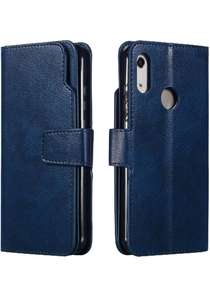 Huawei Y6 2019 Cüzdan Manyetik 9 Kart Yuvaları Pu Deri Kickstand (Yurt Dışından)