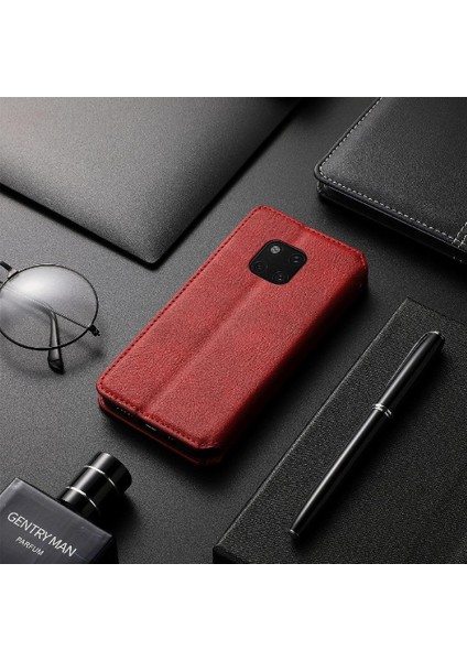 Huawei Mate 20 Için Kılıf Pro Moda Tasarım Cüzdan Fonksiyonu Deri Kılıf (Yurt Dışından)