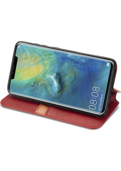 Huawei Mate 20 Için Kılıf Pro Moda Tasarım Cüzdan Fonksiyonu Deri Kılıf (Yurt Dışından)