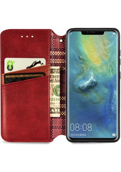 Huawei Mate 20 Için Kılıf Pro Moda Tasarım Cüzdan Fonksiyonu Deri Kılıf (Yurt Dışından)