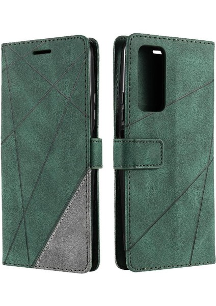 Huawei P Akıllı 2021 Kart Tutucu Için Kickstand Pu Deri Cüzdan Flip (Yurt Dışından)