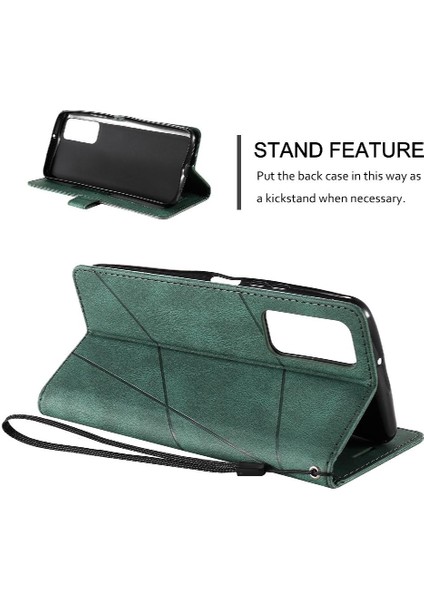 Huawei P Akıllı 2021 Kart Tutucu Için Kickstand Pu Deri Cüzdan Flip (Yurt Dışından)