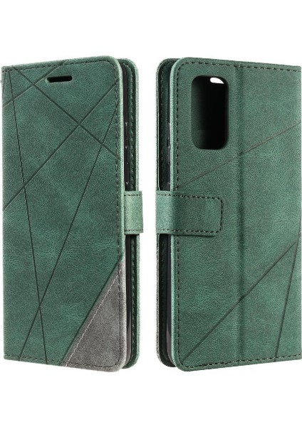 Samsung Galaxy A32 4g Kart Tutucu Kickstand Manyetik Pu Deri (Yurt Dışından)