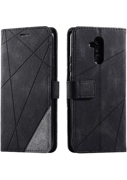 Huawei Mate 20 Lite Için Kılıf Darbeye Pu Deri Kart Tutucu Kickstand (Yurt Dışından)