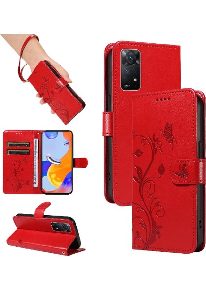Xiaomi Redmi Not 11 Pro ve Kart Yuvası ile Yüksek Kaliteli Deri (Yurt Dışından)