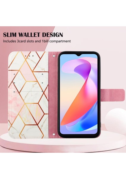 Onur X6A Kickstand Cüzdan Pu Deri Mermer Desen Için Kılıf (Yurt Dışından) fırsatları