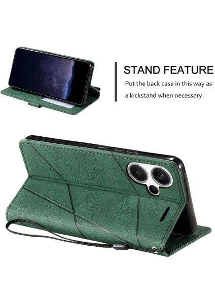 Xiaomi Redmi Için Not 13 Pro Artı Manyetik Cüzdan Çevir Folio Kart Pu (Yurt Dışından)