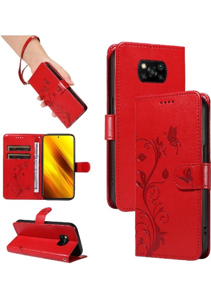 Xiaomi Poco X3/x3 Pro/x3 Nfc ve Kart Yuvası Cüzdan Telefon Kılıfı (Yurt Dışından)