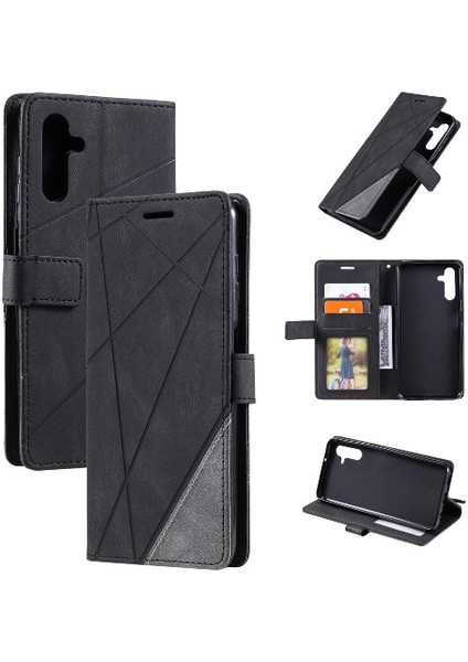 Samsung Galaxy A34 5g Darbeye Dayanıklı Kart Tutucu Kickstand Cüzdan Pu (Yurt Dışından)