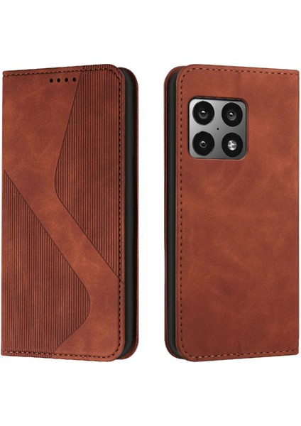 Oneplus 10 Için Kılıf Pro Manyetik Cüzdan Kickstand Pu Deri Kart Yuvaları (Yurt Dışından)