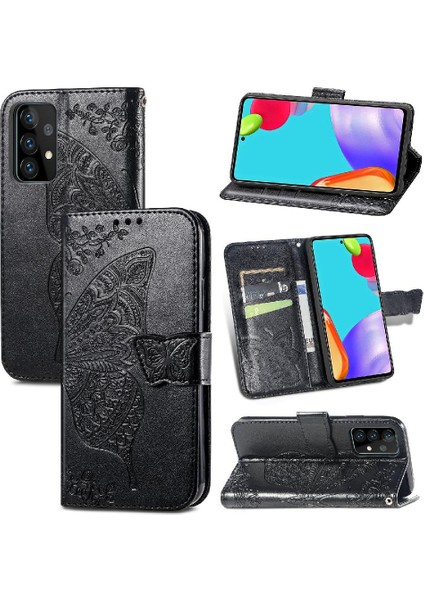 Samsung A52 5g Kanat Kelebek Iş Cüzdan Çok Renkli (Yurt Dışından)