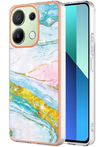 Xiaomi Redmi Için Not 13 4g Mermer Desen Yumuşak Tampon Koruma Tpu (Yurt Dışından)
