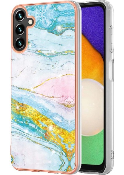 Samsung Galaxy A35 Koruma Mermer Desen Yumuşak Tampon Ince Tpu (Yurt Dışından)
