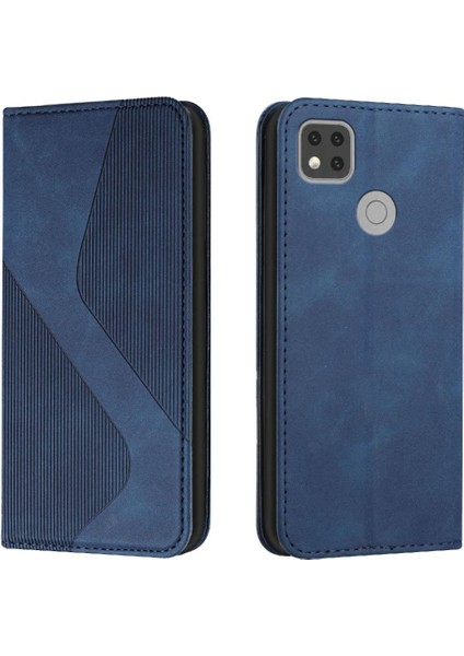 Xiaomi Redmi 10A Pu Deri Cüzdan Için Kickstand Folio Kapak Manyetik (Yurt Dışından)