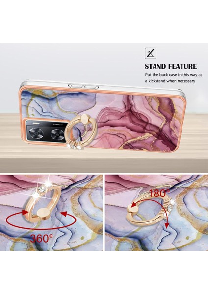 Oneplus Nord N300 5g Mermer Darbeye Tpu Silikon 360 &deg; Halka Için Kılıf (Yurt Dışından) indirimleri