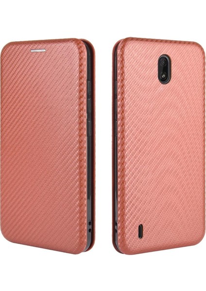 Nokia C2 Deri Folio Flip Case Için Kılıf Tam Koruma Kartı Ekleme (Yurt Dışından)