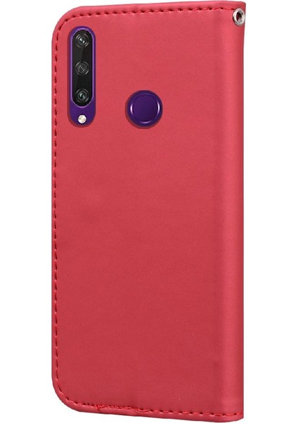 Huawei Y6P Flip Kapak Cüzdan Için Flip Case Basit Iş Darbeye (Yurt Dışından)