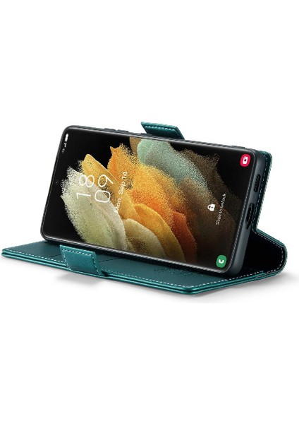 Samsung Galaxy S21 Ultra Kickstand Cüzdan Kılıf Darbeye Dayanıklı (Yurt Dışından) fırsatları
