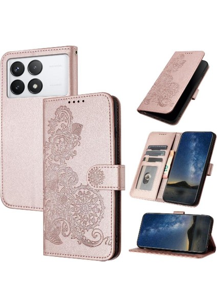 Xiaomi Redmi Için Kılıf K70 Kickstand Koruyucu Pu Deri Manyetik ile (Yurt Dışından)