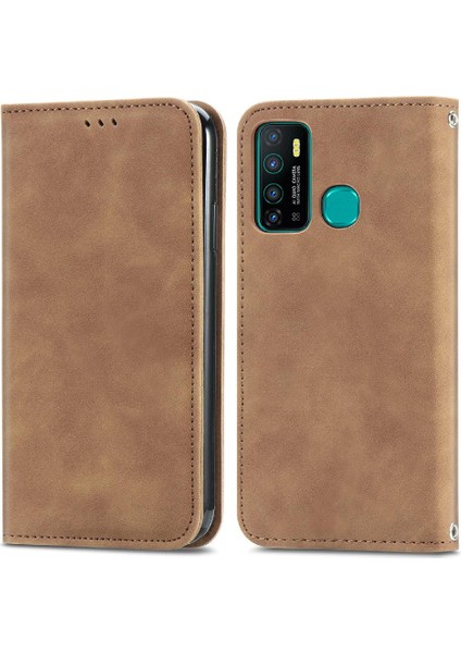 Infinix Sıcak 9 Fermuar Cüzdan Kordon Deri Çanta Basit Iş Için Kılıf (Yurt Dışından) fırsatları