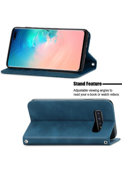 Samsung S10 Artı Flip Kapak Darbeye Deri Kılıf Cüzdan (Yurt Dışından) fırsatları