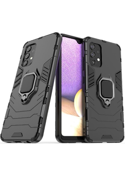 Samsung Galaxy A32 4g Askeri Damla Koruma Kickstand Yüzük Için Kılıf (Yurt Dışından)