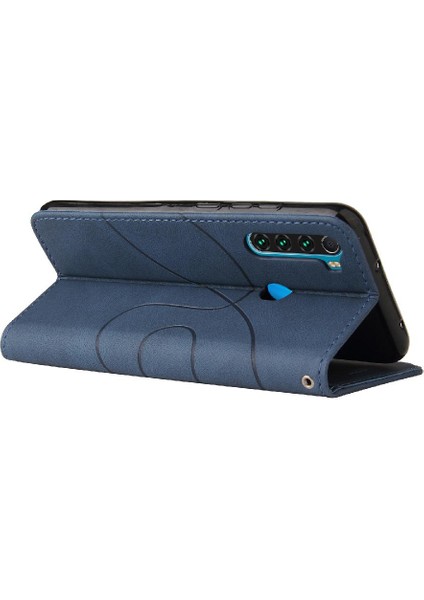 Kart Yuvası Standı Kickstand Koruyucu Pu ile Xiaomi Redmi Not 8 Için Kılıf (Yurt Dışından)
