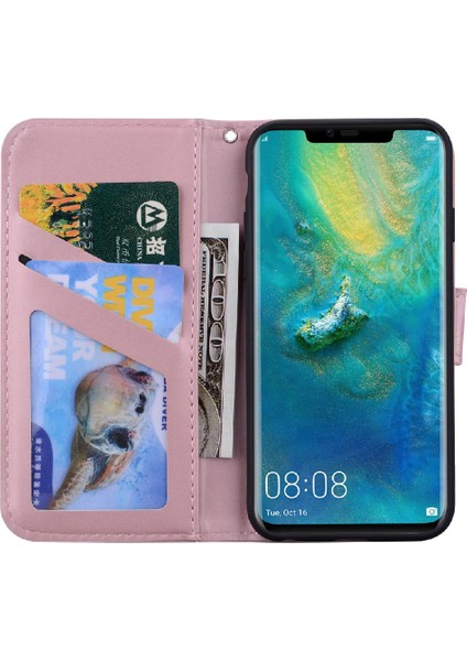 Huawei Mate 20 Pro Için Flip Case Kapak Basit Iş Deri Kılıf (Yurt Dışından)