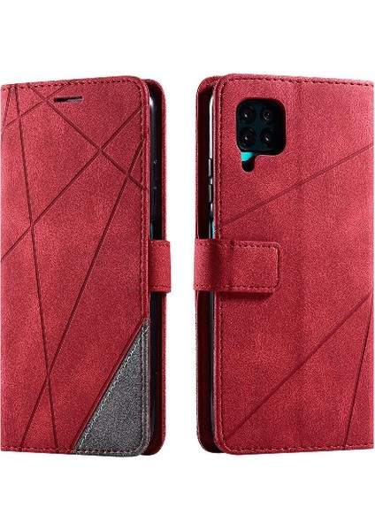 Huawei P40 Lite Darbeye Kart Tutucu Için Kickstand Pu Deri Flip Case (Yurt Dışından)