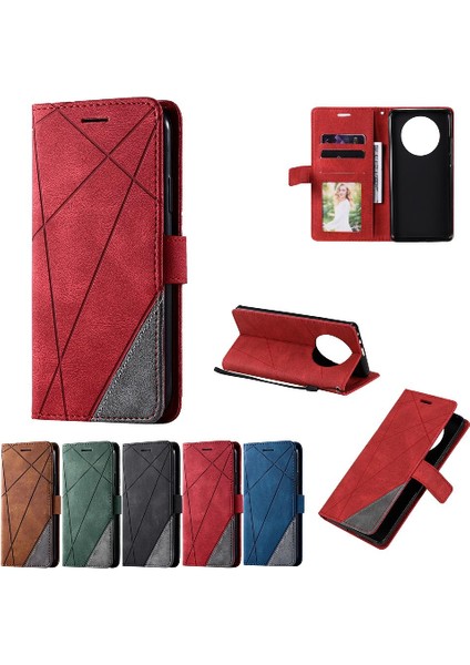 Huawei Mate 40 Pro Için Kılıf Pu Deri Manyetik Cüzdan Flip Folio Kart (Yurt Dışından)
