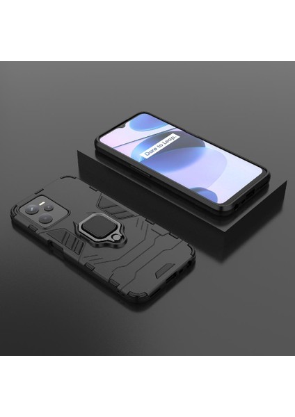 Realme C35 Darbeye Kapak Askeri Damla Koruma Kickstand Için Kılıf (Yurt Dışından) modelleri